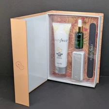 Beauty Frizz Citrus Manicure Set 3 Step Buffer File Cuticle Oil Hand Cream NEW