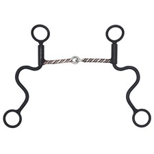 Showman Long Shank Copper Twisted Single Jointed Bit
