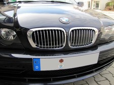 1 St�ck NIEREN GRILL CHROM f�r BMW E46 3er COUPE CABRIO 99-02 (f�r M3 99-05) Neu