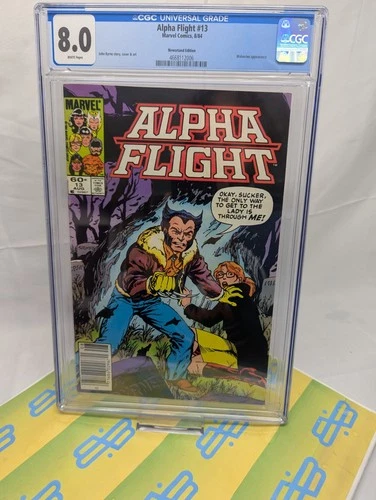 ALPHA FLIGHT #13 CGC-Grade 8.0 *Newsstand Edition* [1984] Byrne Wolverine Cover