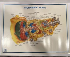 Lot Of 10 Original Gm Hydra-matic Transmission Cutaway Posters 19x25