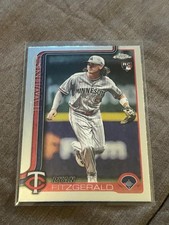 122527 2025 Topps Chrome Update RC Ryan Fitzgerald Minnesota Twins