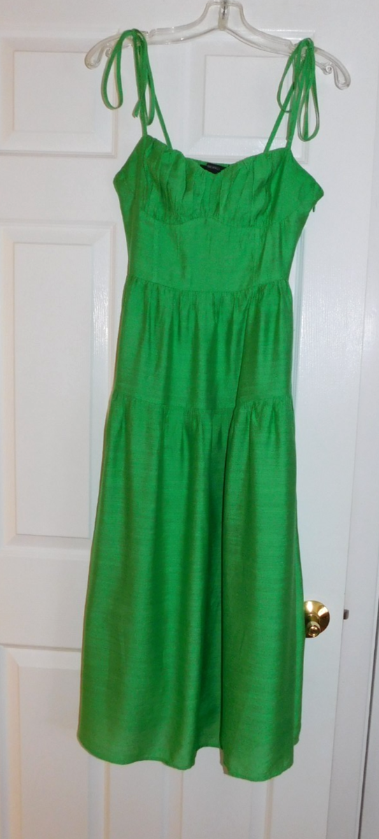 Forever 21 Contemporary Womens Maxi Long Sundress Size S Small Green Midi  Corset | eBay