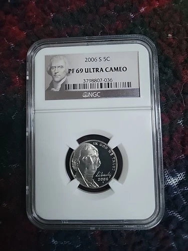 2006-S PF69 Ultra Cameo Jefferson Nickel NGC Special Label