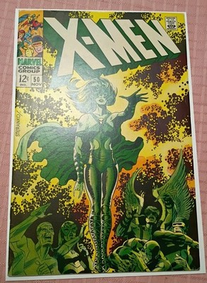 1968 X-MEN # 50 F/VF Steranko Classic Cover & POLARIS Intro - Nice Key Issue!  