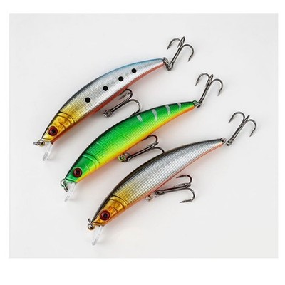 Short Lip Minnow Lures 5er Pack 88mm 8g Slow Sinking Plastic Body Tackle