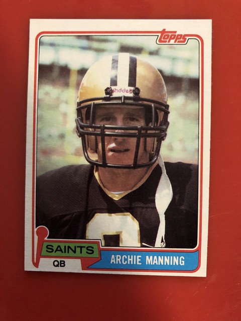 1981 TOPPS Football Card 158 Archie Manning NICE Saints Nr Mint 