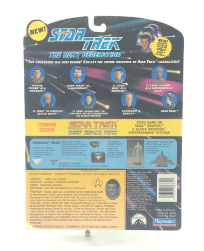 Figura Playmates Star Trek The Next Generation CAPITÁN PICCARD AS A ROMULANO - Imagen 5 de 8
