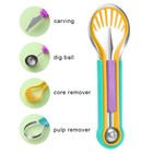 Professional 4 In 1 Stainless Steel Watermelon Cutter Fruit Carving Tools Set.