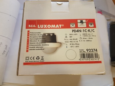 Beg Luxomat Pd4n 1c K C 360 Flush Ceiling Pir 4007529922741 Ebay