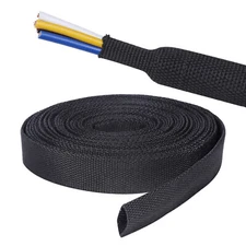 2:1 Heat Shrink Braided Cable Wire Loom Fabric Wire Cover High Temperature
