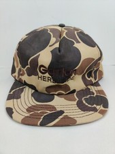 VTG USA MADE Garlon Farm Camo Hunting Trucker Hat Snapback Cap Vintage New...