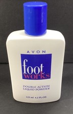 Avon Footworks Double Action Liquid Powder 4.2 Fl Oz Deodorizers New 1997