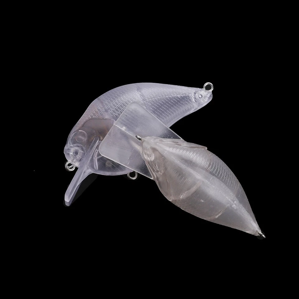 20PCS 7.5CM 14.5G Square Bill Rattle Crankbait Unpainted Bait Blank Fishing Lure - Image 4 of 4