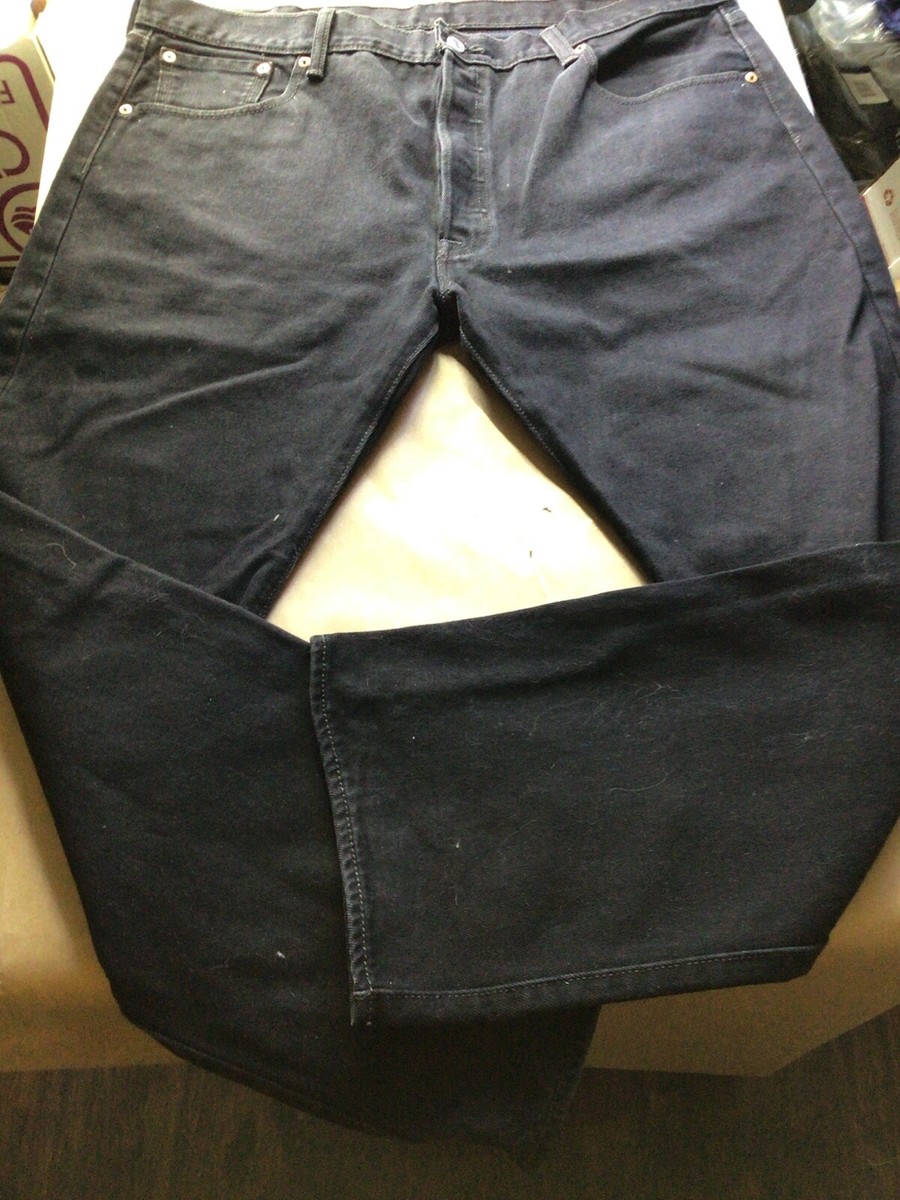Levi's 501 Men's Original Straight Leg Jeans Button Fly Black 501