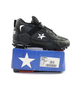 NOS-Vintage-90s-Converse-Cons-Longball-Baseball-Cleats-Shoes-Black-Mens-11-5