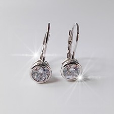 Orecchini A Perno In Argento 925 Placcato Oro/oro Bianco Con Opale E Zirconi – Eleganti, Ipoallergenici, 7.8x10.2mm