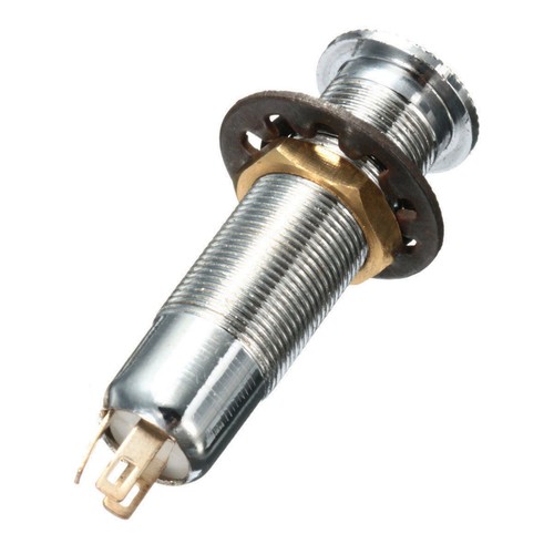 New 3 pole Stereo 1/4" 6.35mm Barrel Jack Socket for Ibanez Guitar Bass 3Pin - Picture 3 of 4