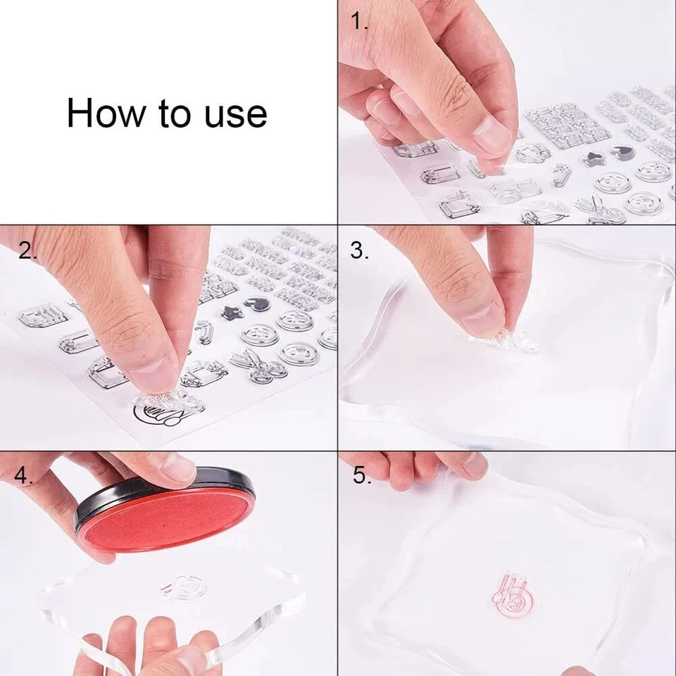 Planificador de SELLO transparente de mapa de EE. UU., herramienta de aprendizaje, diario, artesanía, álbum de recortes Foto 4 de 4