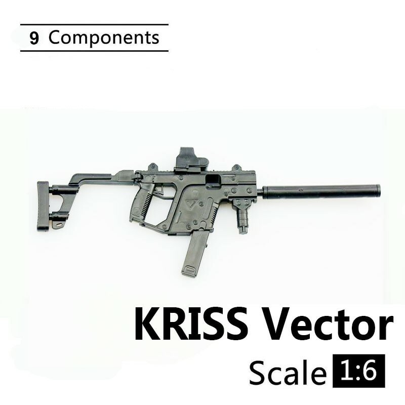 KRISS Vector 1/6 Scale Submachine Gun US Army Miniature Model Toy