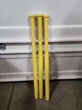 Lot Of 3 Vintage Official Wiffle Bat 90's -Made in USA, Hard Plastic, 31" Yellow