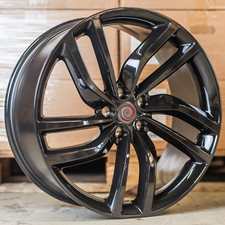Jaguar XF XJ XE Ford x4 20" Jaguar 2 Laybrinth Style Alloys 5x108 Gloss Black