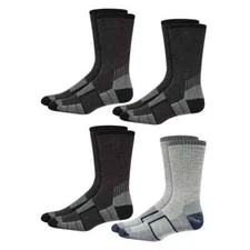 Kirkland Signature Merino Wool Mens 7-13 Hiking Trail Socks Full Cushion 4 Pairs