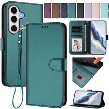 For Samsung S25 FE S24 S23 Ultra S22 S21 S20 Plus Wallet Case Leather Flip Cover