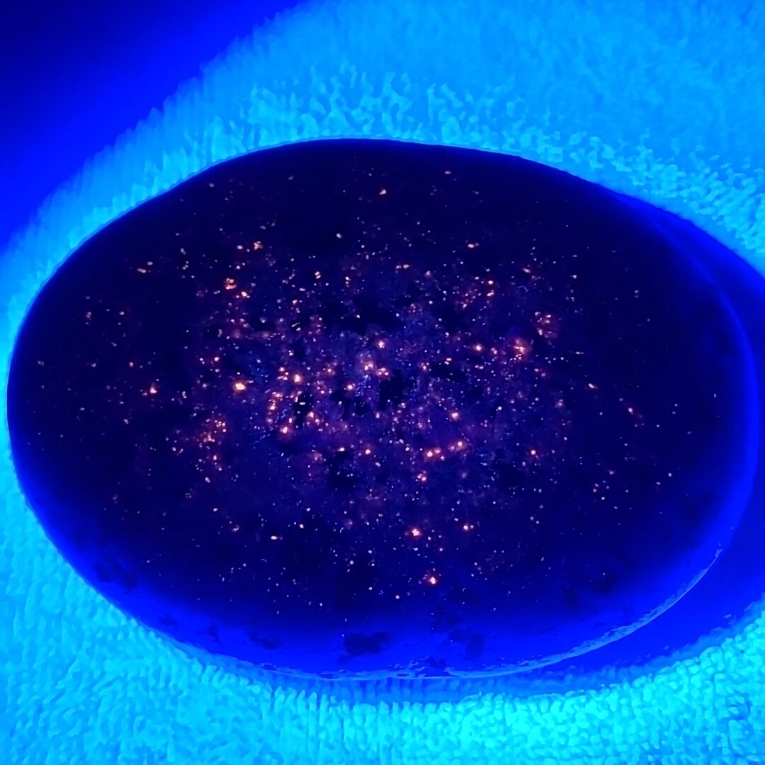 STONE  ライトブルー YOOPERLITE STONE FLUORESCENT SODALITE ROCK FROM LAKE SUPERIOR GLOW