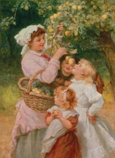 Oil Painting repro  Frederick Morgan Bob Apple