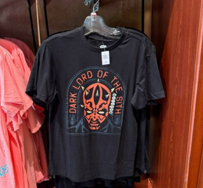 Disney Parks Shirt 2025 Star Wars Dark Lord Of The Sith Black Women's Size XL
