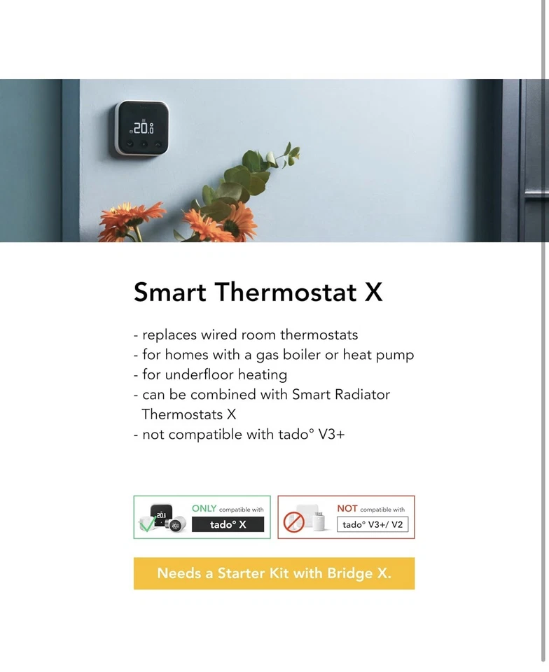 tado Wired Smart Thermostat X – Add-on as Wired Room Thermostat, Heating Control - Image 4 of 4