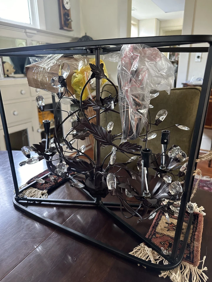 Lámpara de araña Maxim 2850 bronce elegante 18"W 3 luces Foto 2 de 4