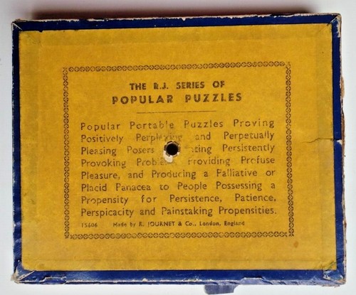 Vintage Toy Games R J Series of Popular Puzzles by R Journet London Skill Needed - Picture 27 of 61