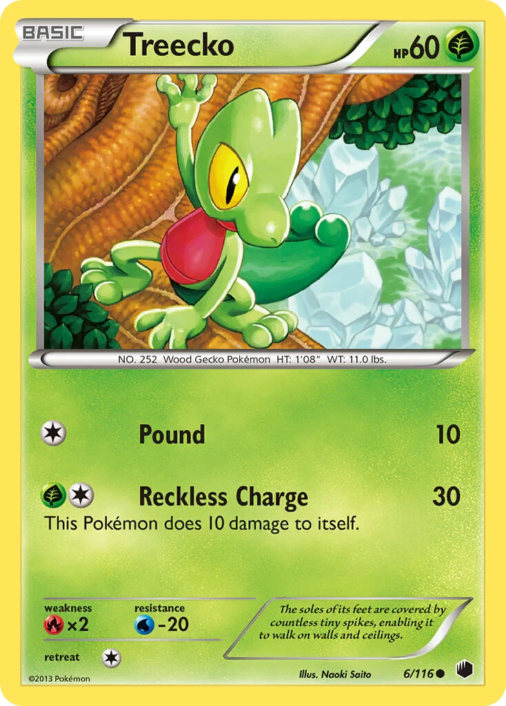 Treecko 6/116 Plasma Freeze Pokemon Card NM