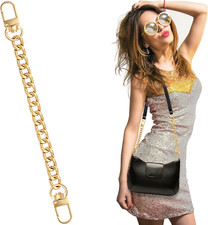 1 Pack Flat Purse Chain Iron Bag Link Chains Shoulder Straps Chains with Metal B