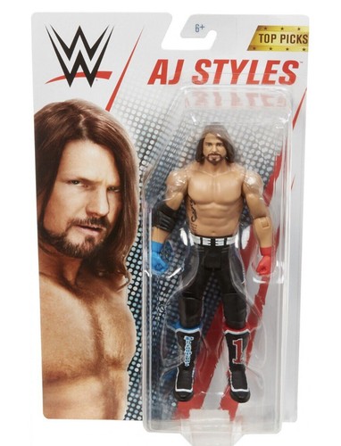 WWW Top Picks Aj Styles 6-Zoll Actionfigur mit lebensechten Details Neu mit Etikett - Bild 1 von 7