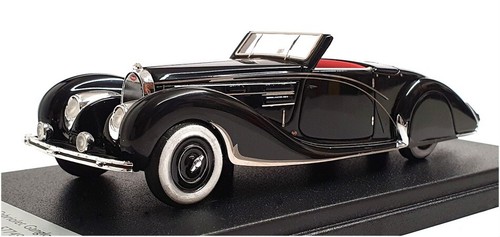 Look Smart 1/43 Scale LS394B - 1939 Bugatti 57C Cabriolet Gangloff - Black