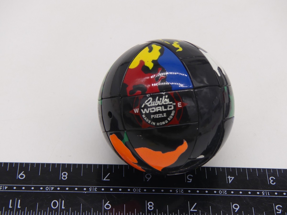 Vintage 1982 Rubik's World Puzzle Globe Sphere Toy Hong Kong Cube