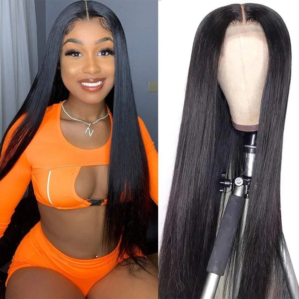 Hd Transparent Lace Frontal Wig 4x4 Lace Closure Wig Straight 13x4