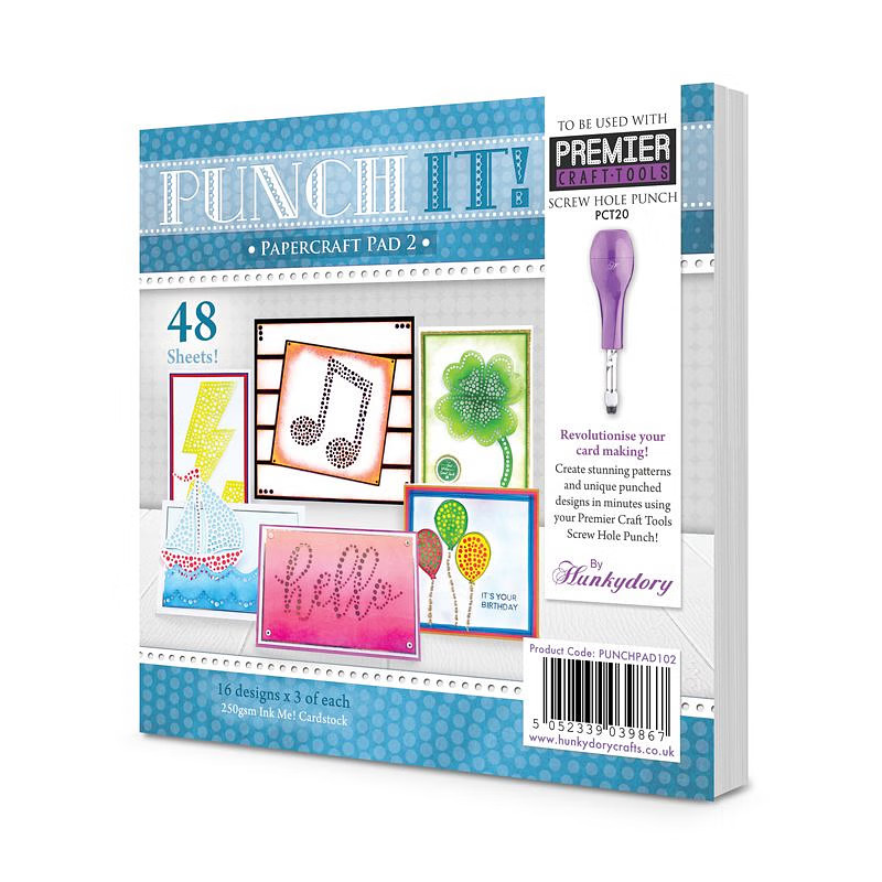 Hunkydory - Punch It! Papercraft Pad - Volume 2  - 48 sheets - PUNCHPAD102