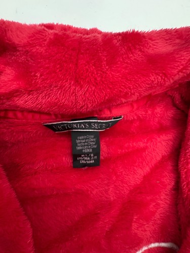 Victorias Secret Red Fuzzy Robe Womens Size Medium - Picture 3 of 5