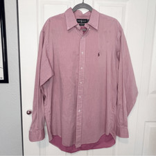 Ralph Lauren Men s Purple, Mauve Button Down Shirt Size 16.5 / 34/35 100 Cotton