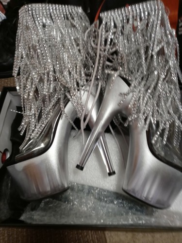 Platinum Silver \u0026 Diamond Rhine-Stone 