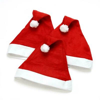Tallon 3 Sombreros De Papá Noel Fieltro Rojo Fiesta Navidad Unisex Adulto - Imagen 1 de 3