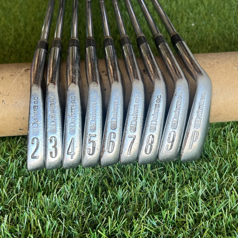 Daiwa Advisor DG-8201 Iron Set 2-PW Steel x100 X Stiff Vintage Blade +.5" Rare - Image 3 of 4