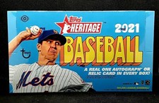 2021 Topps Heritage Baseball Factory Sealed Hobby Box ⚾️A Real One AUTO or RELIC