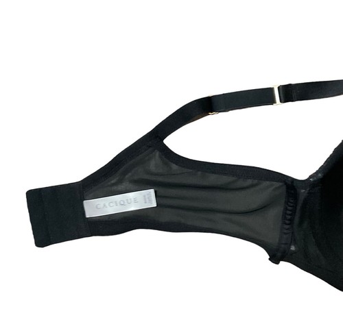 Cacique Damen Riemen Boost Balkon BH Spitze metallic lila schwarz 40DD - Bild 6 von 6