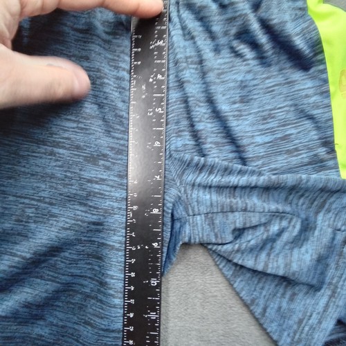 Under Armour Shorts Youth 7 Blue Yellow Elastic Waist Athletic Running Logo - Picture 3 of 11
