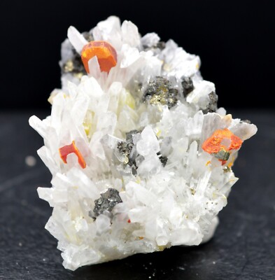 Realgar Quarz Galen 66 Gr - Palomo Mine, Castrovirreyna, Huancavelica, Peru